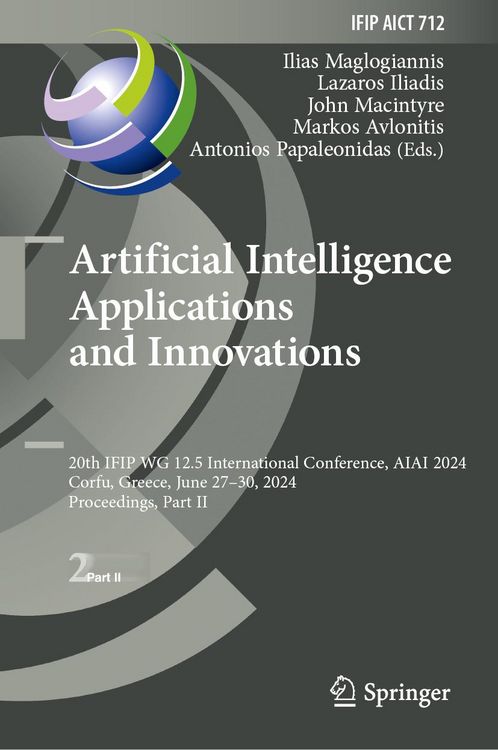 Produktbild: Artificial Intelligence Applications and Innovations