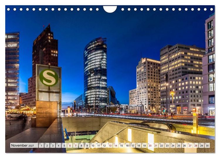 Produktbild: Berlin - Faszination bei Tag und Nacht (Wandkalender 2027 DIN A4 quer), CALVENDO Monatskalender