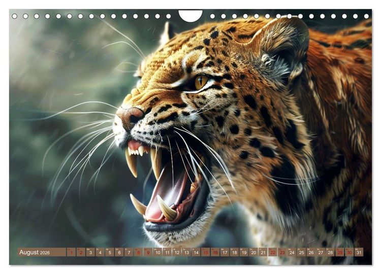 Produktbild: Wenn die wilden Katzen leise durch ihr Revier streifen (Wandkalender 2026 DIN A4 quer), CALVENDO Monatskalender