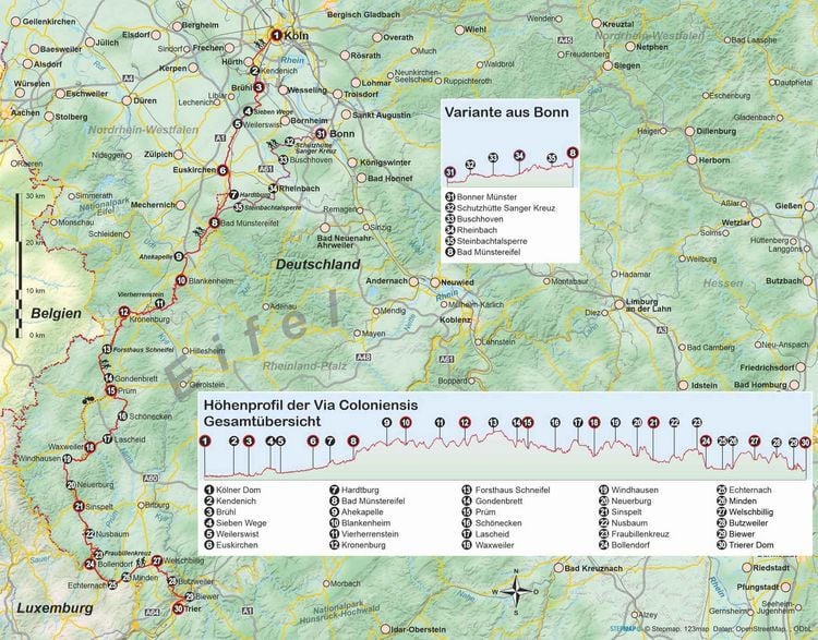 Produktbild: Jakobsweg Via Coloniensis von K&ouml;ln nach Trier