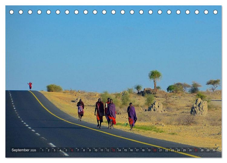 Produktbild: Tansania - Faszinierendes Afrika (Tischkalender 2026 DIN A5 quer), CALVENDO Monatskalender