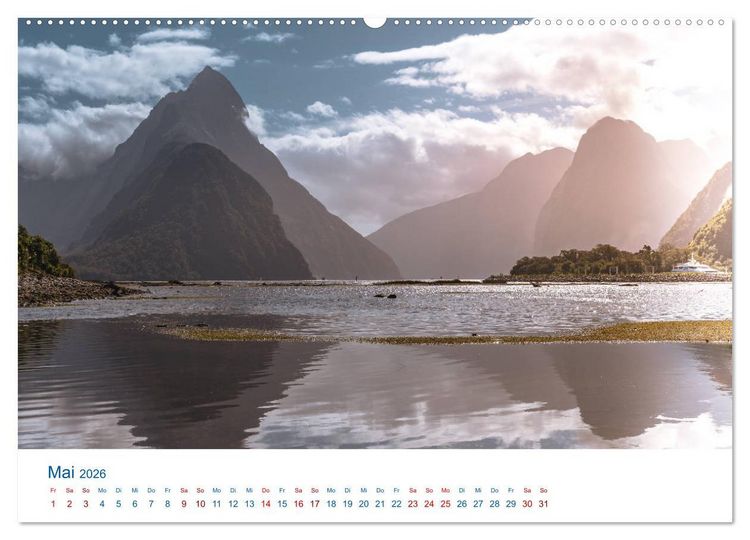 Produktbild: Neuseeland - Das andere Ende der Welt (Wandkalender 2026 DIN A2 quer), CALVENDO Monatskalender