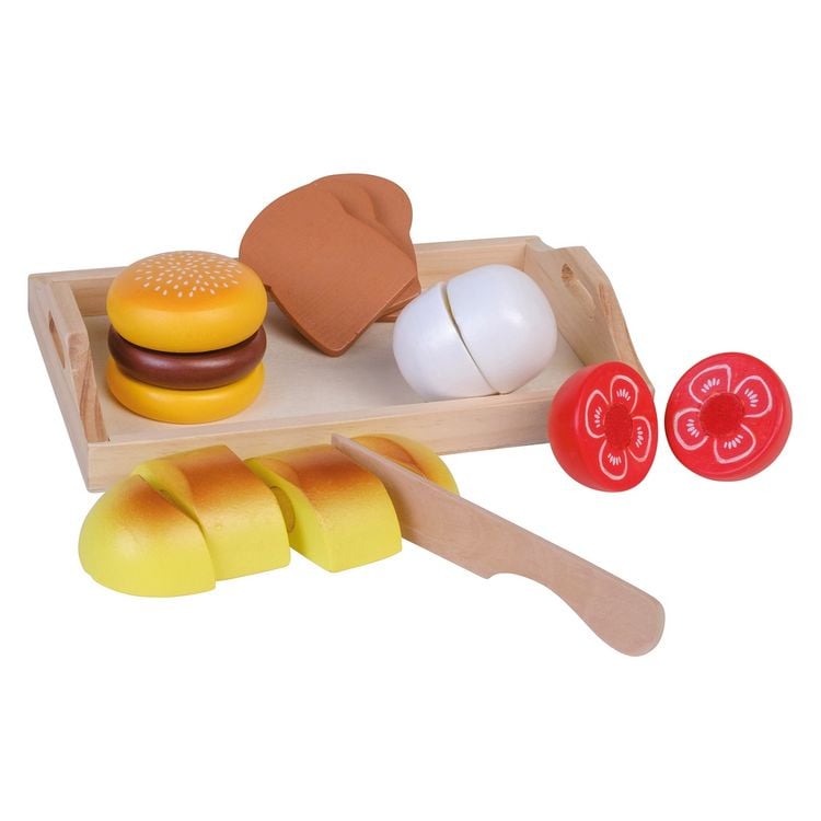 Produktbild: Holztablett & Holzmahlzeit