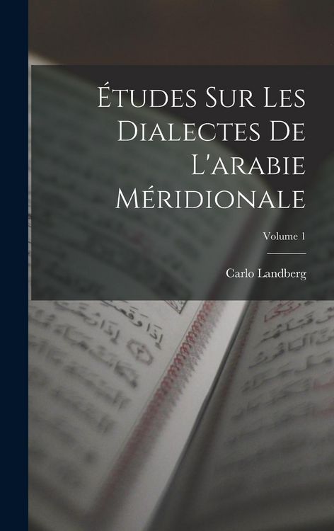 Produktbild: &Eacute;tudes Sur Les Dialectes De L'arabie M&eacute;ridionale; Volume 1