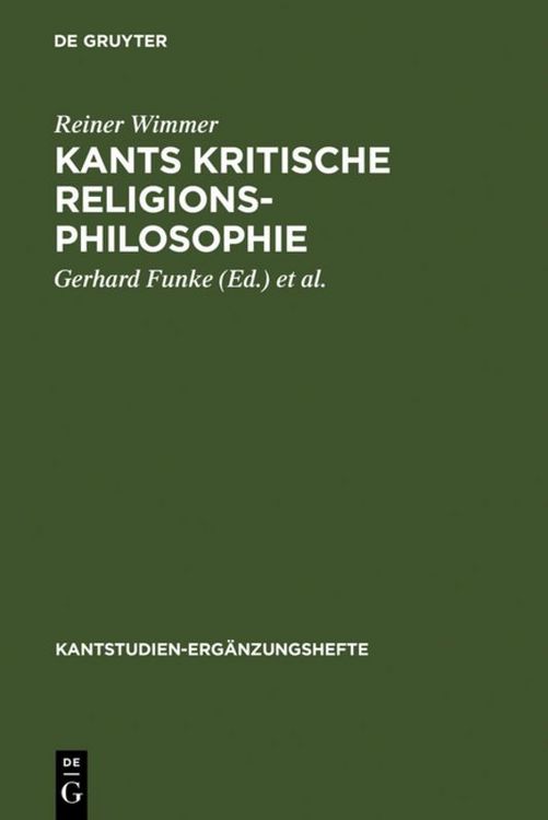 Produktbild: Kants kritische Religionsphilosophie
