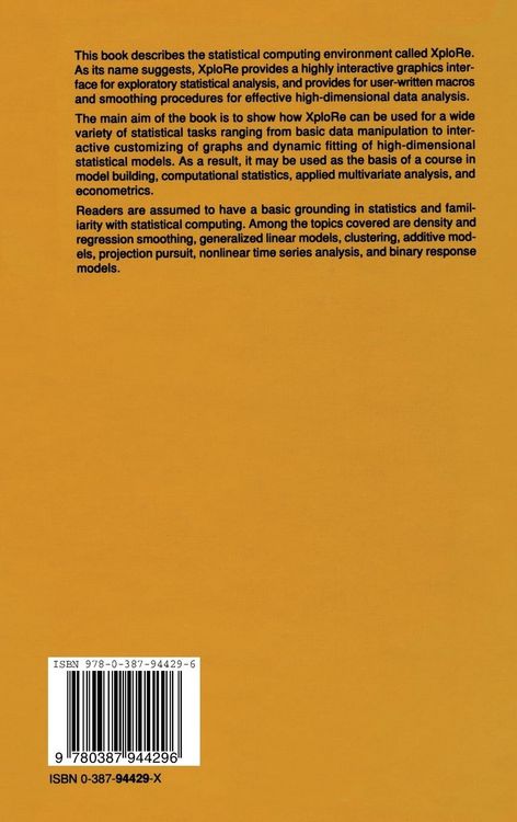 Produktbild: XploRe: An Interactive Statistical Computing Environment