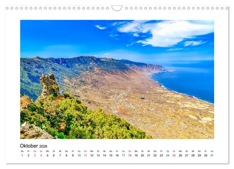 Produktbild: El Hierro - Insel mit allen Sinnen (Wandkalender 2026 DIN A3 quer), CALVENDO Monatskalender