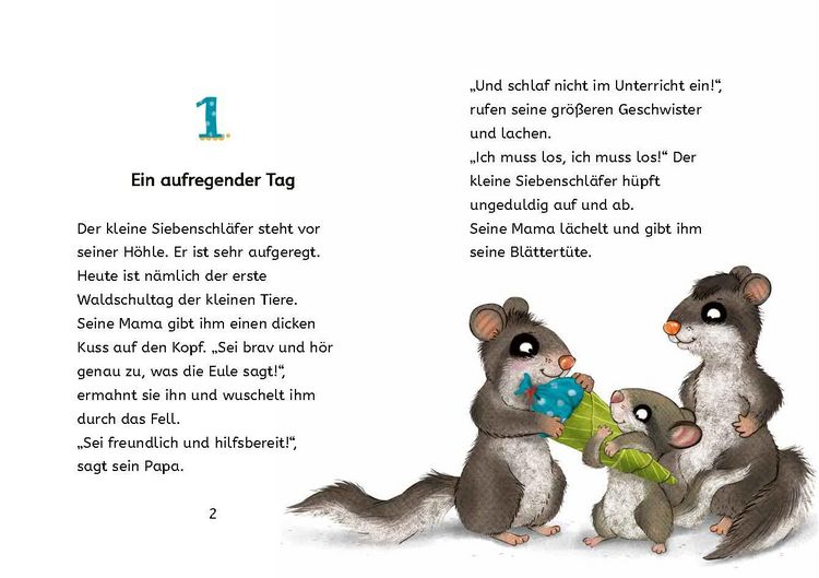 Produktbild: Kleine Lesehelden: Der kleine Siebenschläfer kommt in die Schule