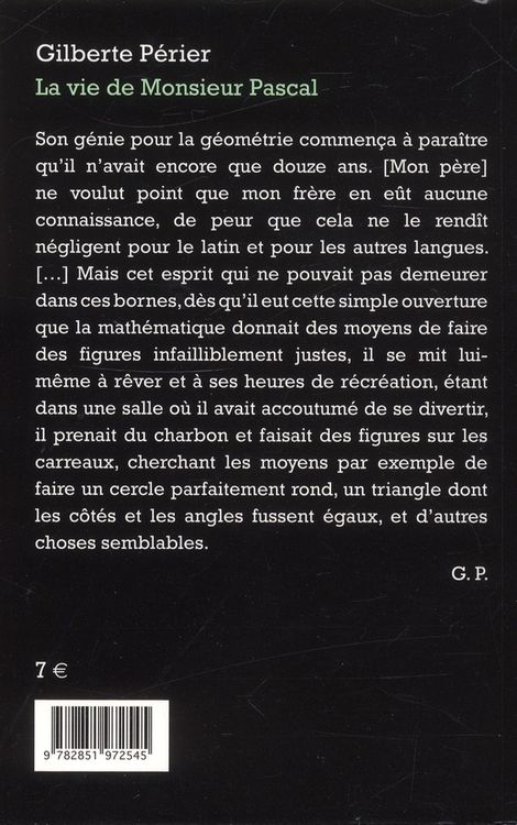 Produktbild: La Vie de Monsieur Pascal