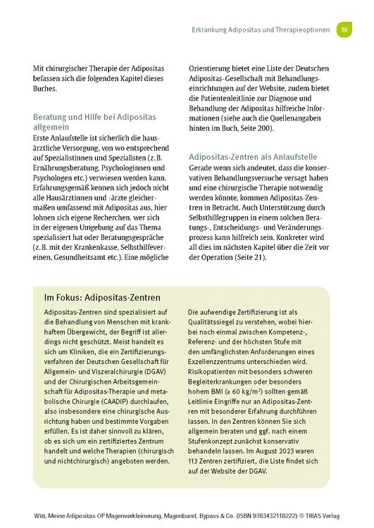 Produktbild: Meine Adipositas-OP. Magenverkleinerung, Magenband, Bypass & Co.
