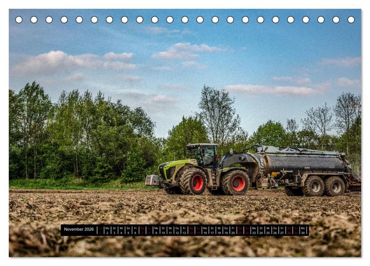 Produktbild: Landwirtschaft - Von der Saat bis zur Ernte (Tischkalender 2026 DIN A5 quer), CALVENDO Monatskalender