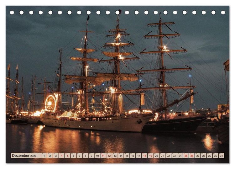 Produktbild: Hanse Sail - Rostock. Du bist so sch&ouml;n (Tischkalender 2027 DIN A5 quer), CALVENDO Monatskalender