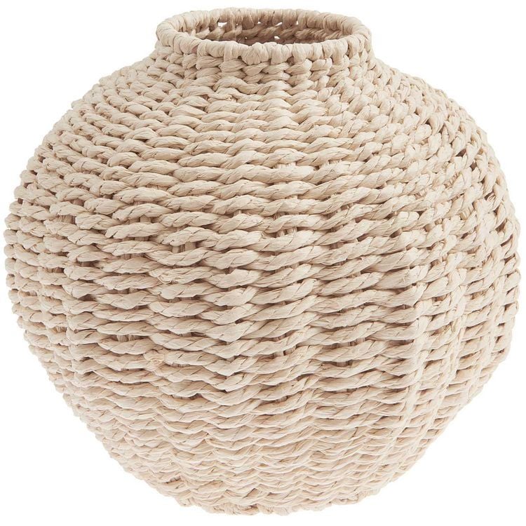 Produktbild: Vase Geflecht oval, Natur, &Oslash;=21 x 19cm