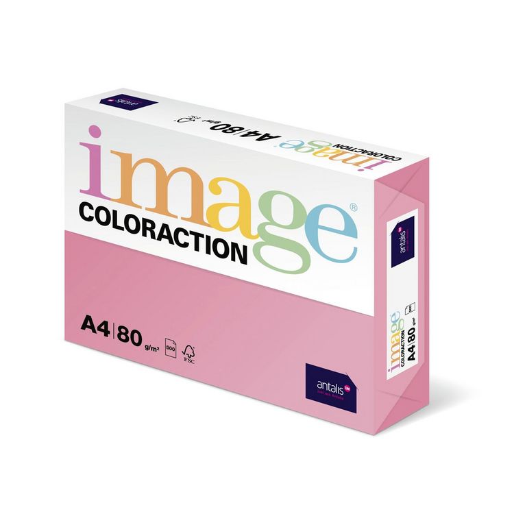 Produktbild: Kopierpapier image COLORACTION 80g/m&sup2; rosa coral DIN A4 500 Blatt