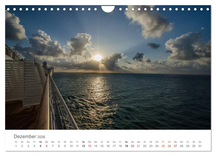 Produktbild: Kreuzfahrten 2026 (Wandkalender 2026 DIN A4 quer), CALVENDO Monatskalender