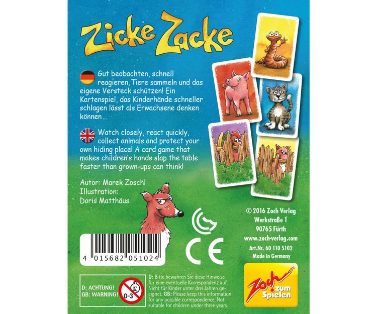 Produktbild: Zicke Zacke Kartenspiel