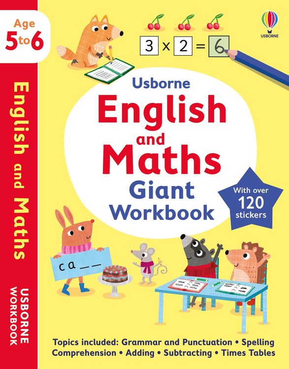 Produktbild: Usborne English and Maths Giant Workbook 5-6
