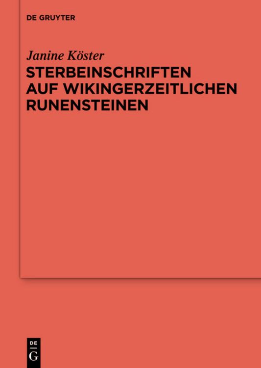 Produktbild: Sterbeinschriften auf wikingerzeitlichen Runensteinen