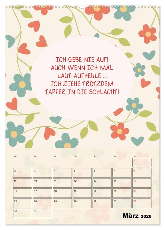 Produktbild: K&ouml;nigin &uuml;ber alles! Typokalender f&uuml;r starke Frauen (hochwertiger Premium Wandkalender 2026 DIN A2 hoch), Kunstdruck in Hochglanz