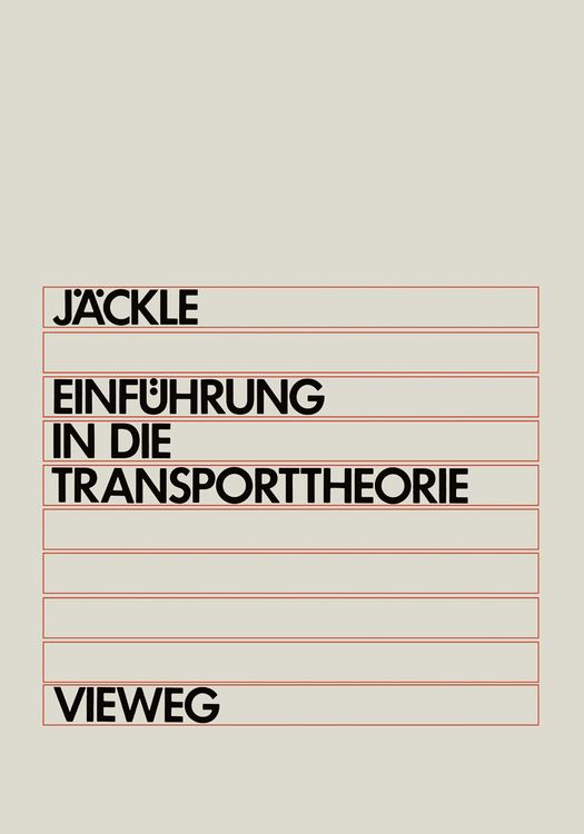 Produktbild: Einf&uuml;hrung in die Transporttheorie