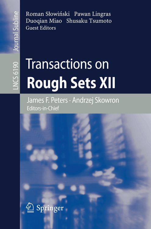 Produktbild: Transactions on Rough Sets XII