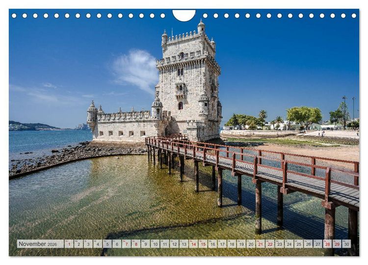 Produktbild: Lissabon Stadtansichten (Wandkalender 2026 DIN A4 quer), CALVENDO Monatskalender