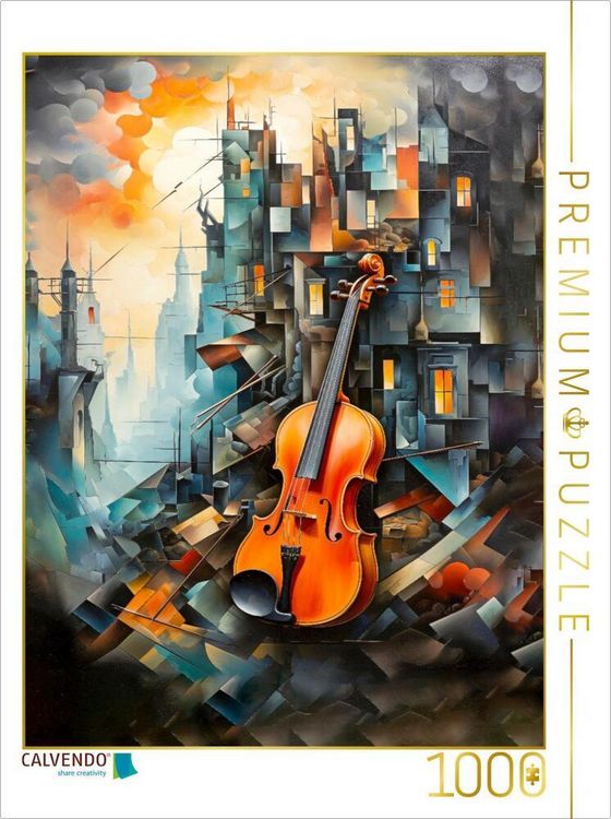 Produktbild: CALVENDO Puzzle Die Geige | 1000 Teile Lege-Gr&ouml;&szlig;e 64x48cm Foto-Puzzle f&uuml;r gl&uuml;ckliche Stunden