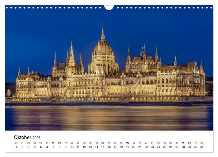 Produktbild: Lichter der Stadt (Wandkalender 2026 DIN A3 quer), CALVENDO Monatskalender