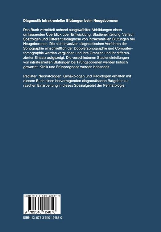 Produktbild: Diagnostik intrakranieller Blutungen beim Neugeborenen