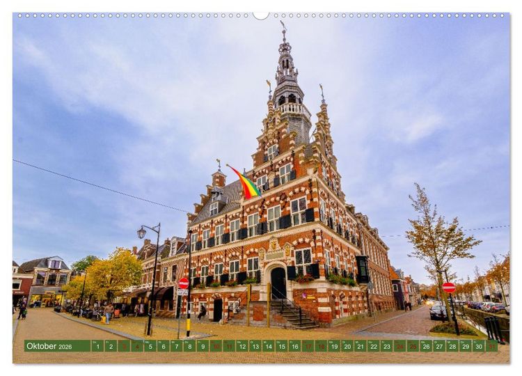 Produktbild: Ein Blick auf Franeker in Friesland (Wandkalender 2026 DIN A2 quer), CALVENDO Monatskalender