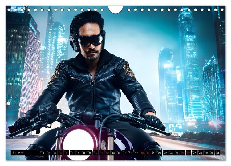 Produktbild: Cyberpunk (Wandkalender 2026 DIN A4 quer), CALVENDO Monatskalender