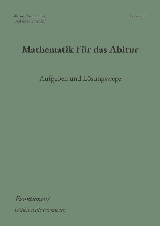 Produktbild: Mathematik f&uuml;r das Abitur
