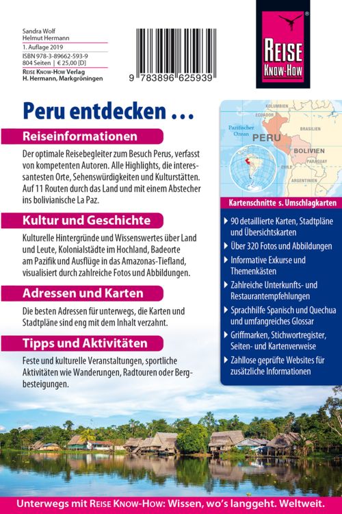 Produktbild: Reise Know-How Reisef&uuml;hrer Peru mit Abstecher nach La Paz (Bolivien)
