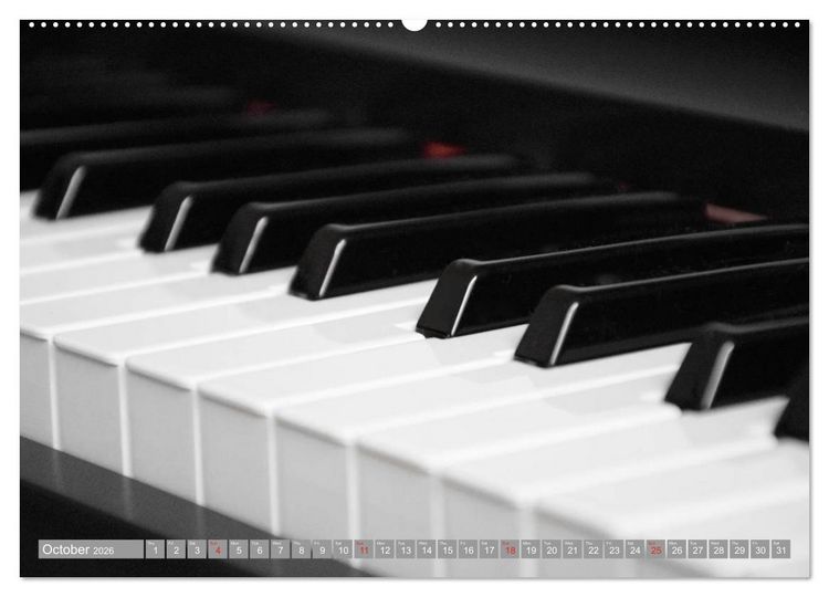 Produktbild: Music Magic of musical instruments (High Quality Premium Wall Calendar 2026 DIN A2 landscape),CALVENDO 12 Month Wall Calendar