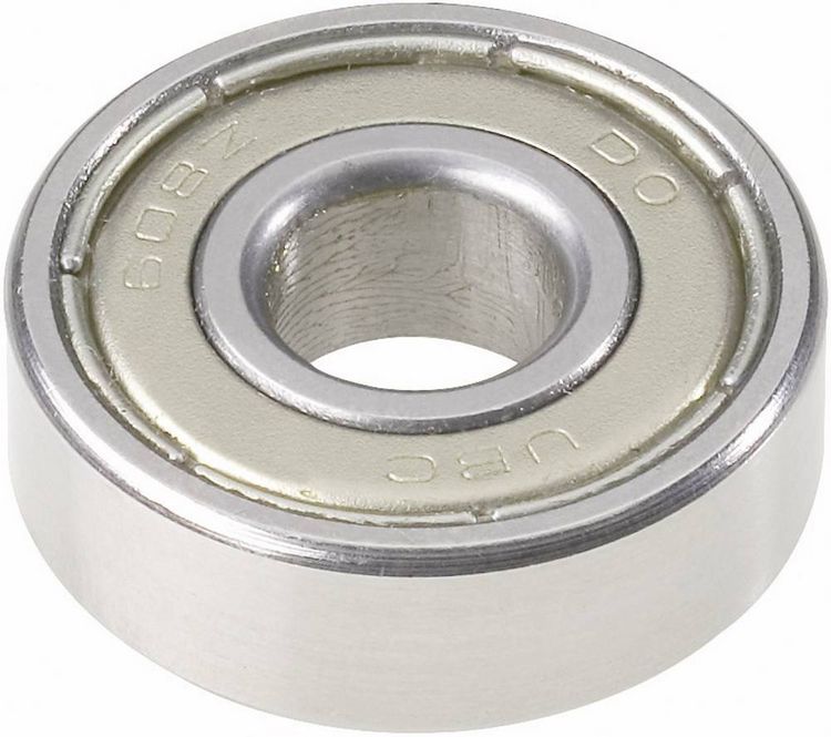 Produktbild: UBC Bearing 607 2RS Rillenkugellager radial Bohrungs-&Oslash; 7 mm Au&szlig;en-Durchmesser 19 mm Drehzahl (max.) 22000 U/min