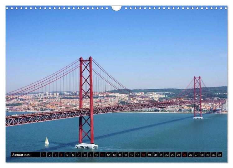Produktbild: Portugal (Wandkalender 2026 DIN A3 quer), CALVENDO Monatskalender