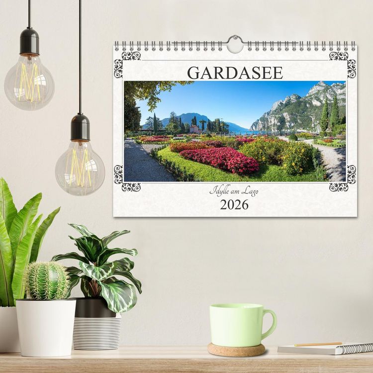 Produktbild: Gardasee - Idylle am Lago 2026 (Wandkalender 2026 DIN A4 quer), CALVENDO Monatskalender