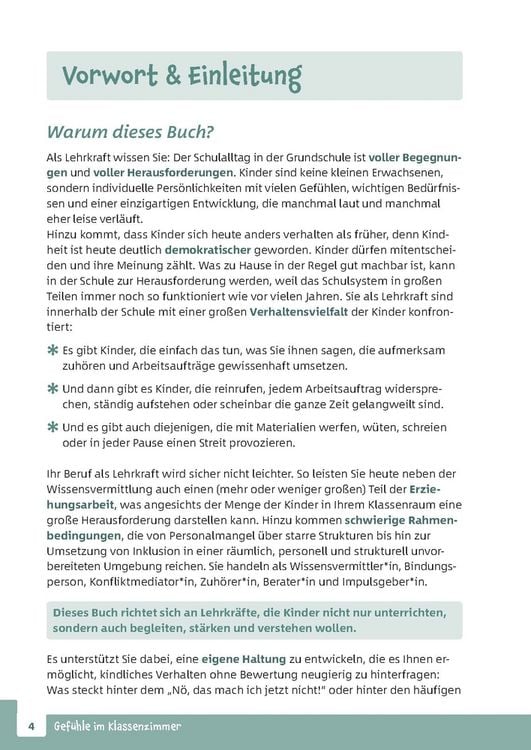 Produktbild: Gef&uuml;hle im Klassenzimmer - Strategien f&uuml;r herausforderndes Verhalten und kindgerechte Kommunikation in der Grundschule