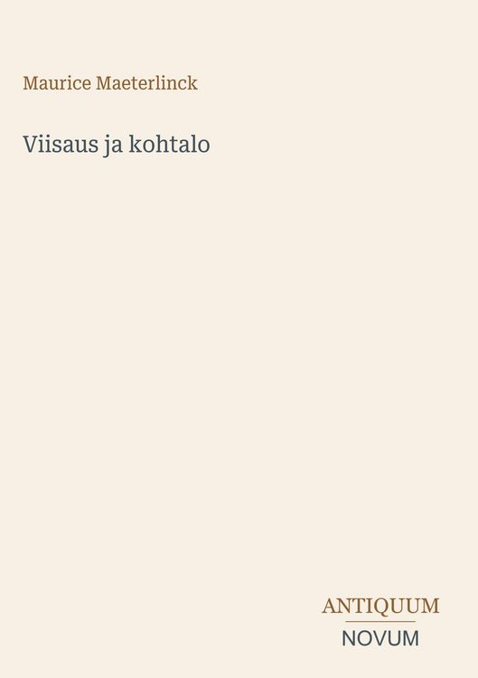 Produktbild: Viisaus ja kohtalo