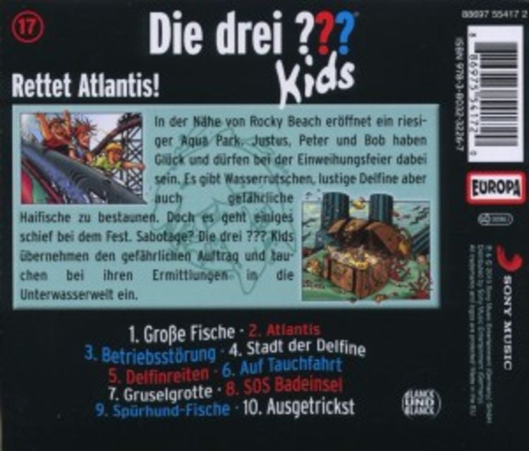 Produktbild: Die drei ??? Kids (17) Rettet Atlantis! 