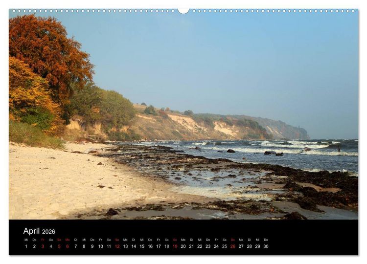 Produktbild: R&uuml;gen (hochwertiger Premium Wandkalender 2026 DIN A2 quer), Kunstdruck in Hochglanz