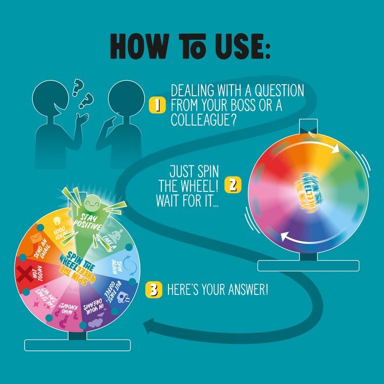 Produktbild: Legami Antwortrad - Spin the wheel! - B&uuml;ro