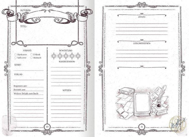 Produktbild: Reading Journal