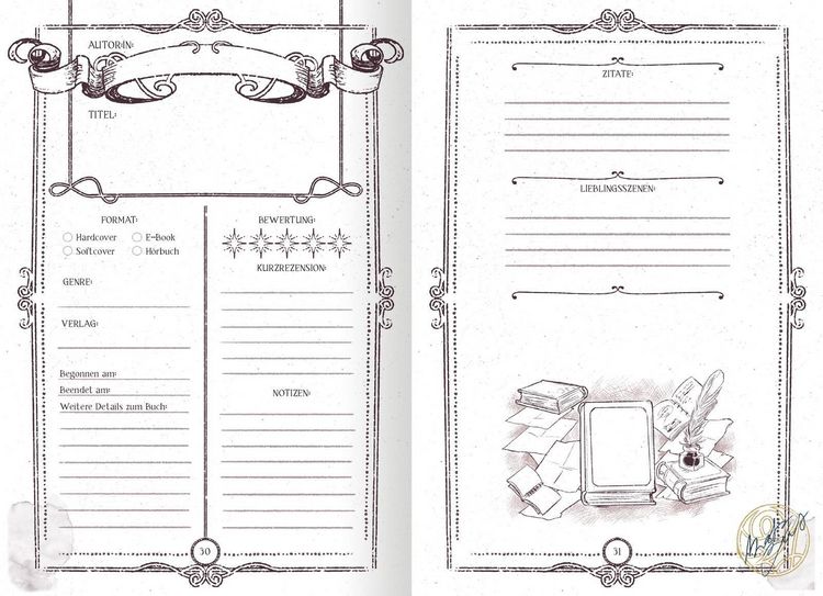 Produktbild: Reading Journal