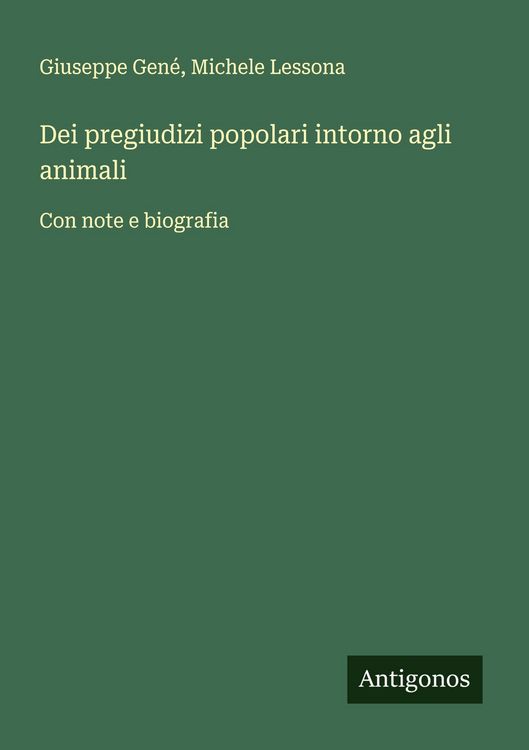 Produktbild: Dei pregiudizi popolari intorno agli animali