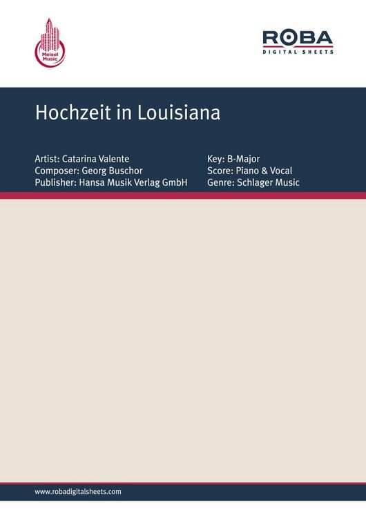 Produktbild: Hochzeit in Louisiana
