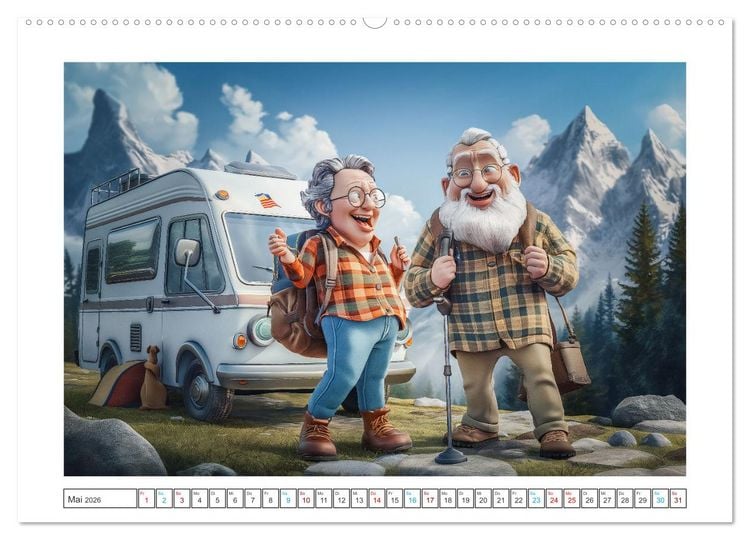 Produktbild: Alt, aber nicht leise (hochwertiger Premium Wandkalender 2026 DIN A2 quer), Kunstdruck in Hochglanz