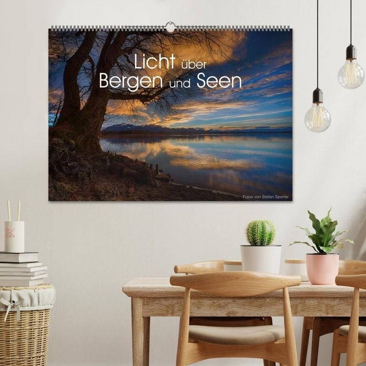 Produktbild: Licht &uuml;ber Bergen und Seen (Wandkalender 2027 DIN A2 quer), CALVENDO Monatskalender