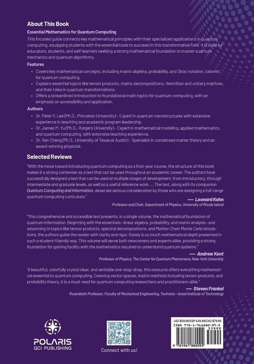 Produktbild: Mathematical Foundations of Quantum Computing