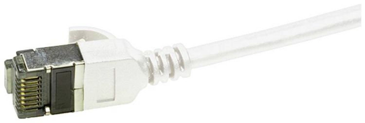 Produktbild: LogiLink CQ9061S RJ45 Patchkabel CAT 6a U/FTP 3.00m Wei&szlig; extrem d&uuml;nn, Flammwidrig, Flexibel, Folienschirm, Halogenfrei, mit